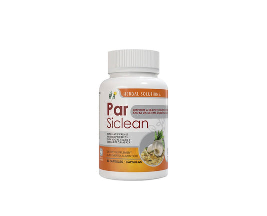 Par Siclean – Digestive Support Cleanse (60 Capsules) With Black Walnut, Pumpkin Seed, Garlic & Herbal Extracts
