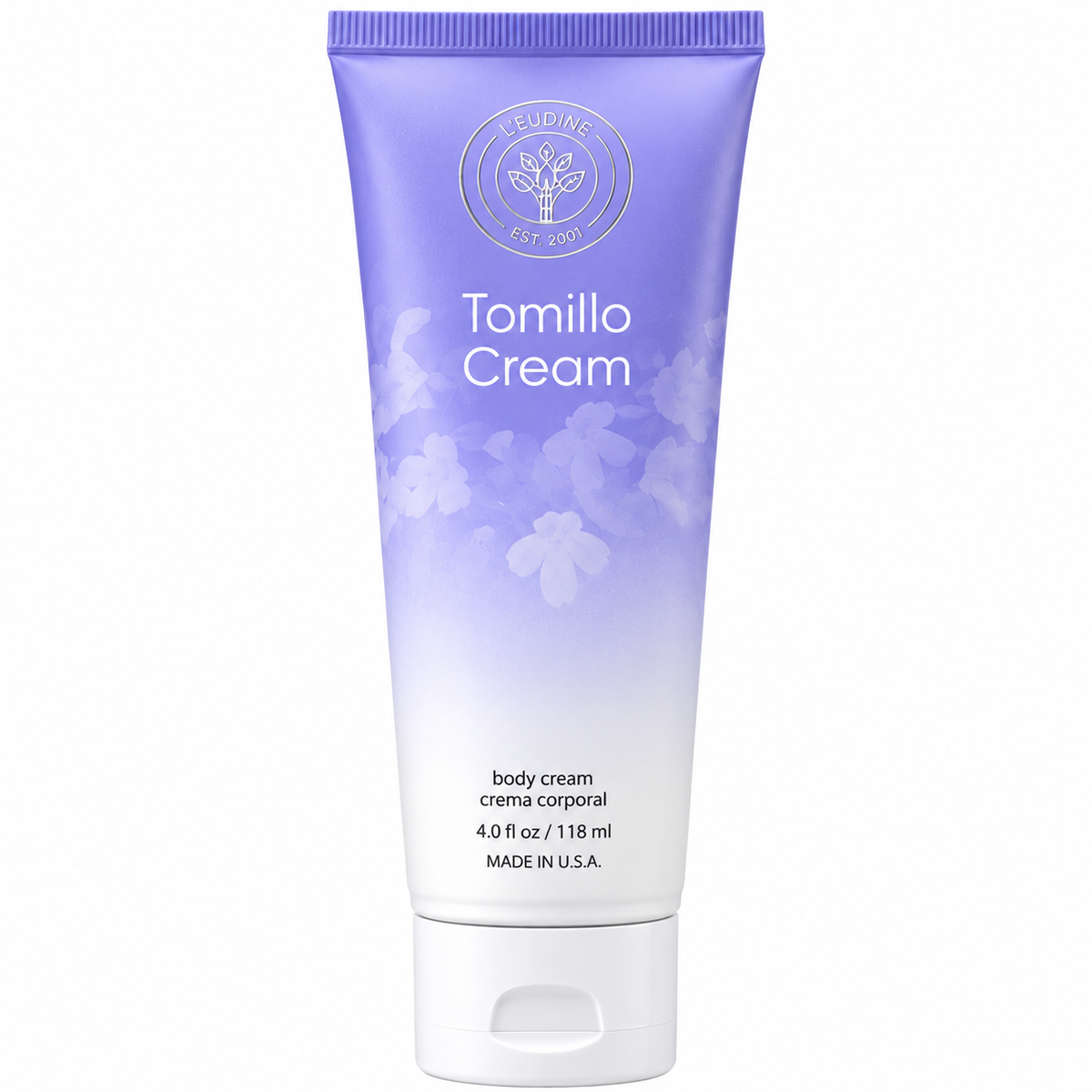 L’Eudine Tomillo Cream – Moisturizing Body Cream, 4 fl oz (118 ml)