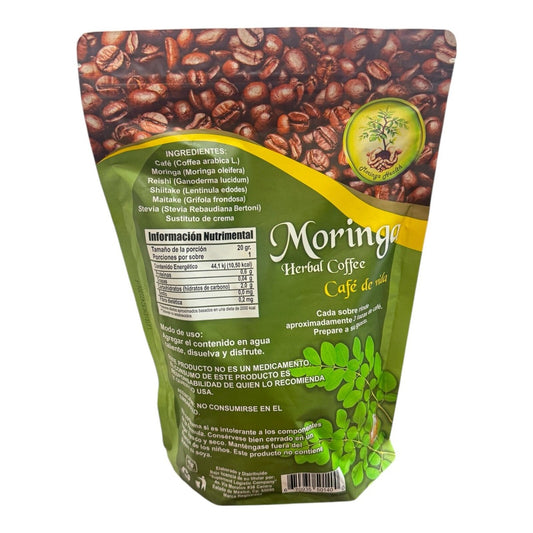 Moringa Herbal Coffee – Café de Vida with Shiitake & Moringa | 22 Sachets (440g)