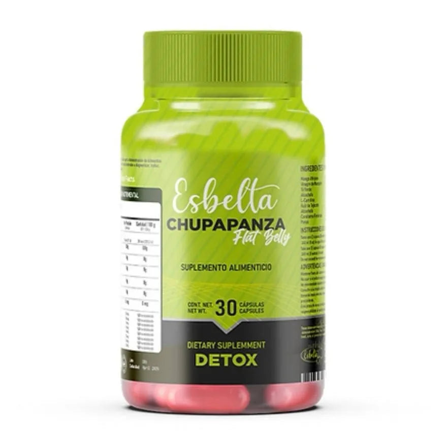 Esbelta SOS Fuerte + Chupapanza Vientre Plano – Quema Grasa y Detox Intestinal
