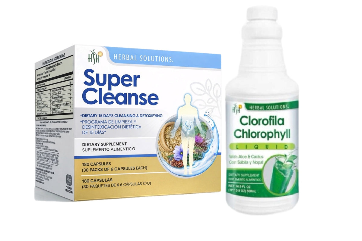 Kit Detox Natural y Apoyo Digestivo | Deep Natural Cleanse & Gut Support