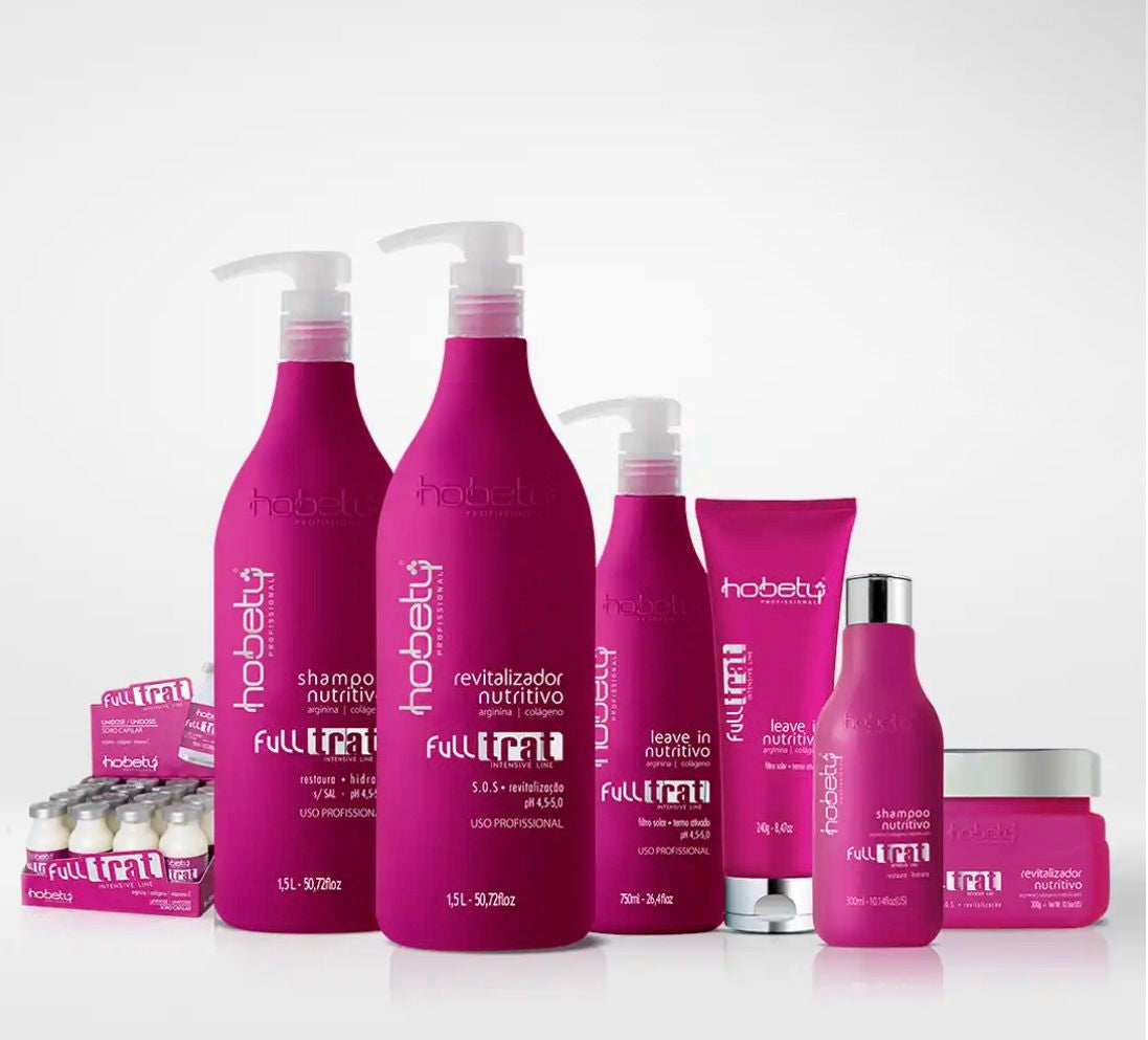 Hobety Full Trat Nourishing Hair Care Set - Deep Nutrition, Strength, Elasticity & Shine