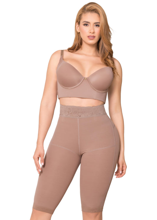 1515 Olivia Capri Seamless Shaper Leggings – Medium Compression Colombian Powernet