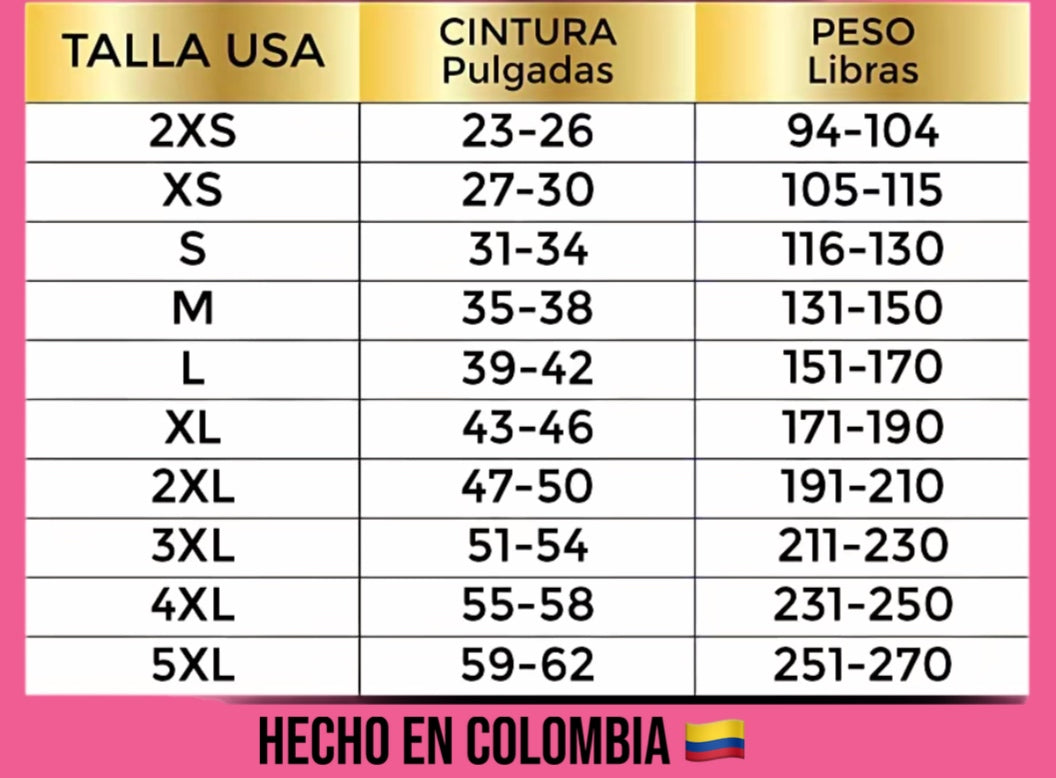 1822 Faja Modelo – Uso Diario Compresion Media Latex Thermica Control Abdominal