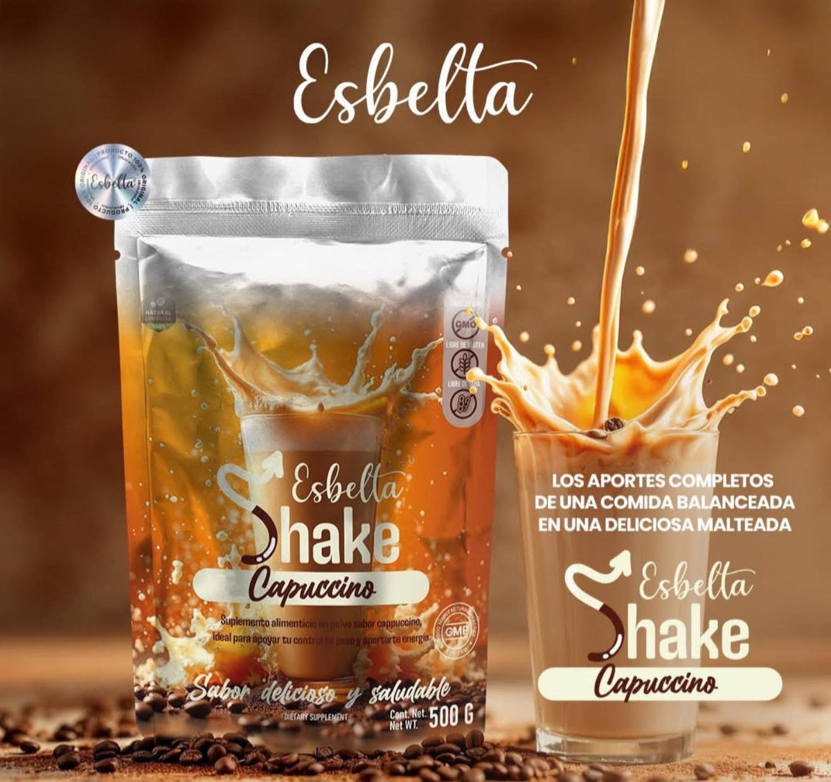 Esbelta Shake Capuccino – [Polvo] image 0