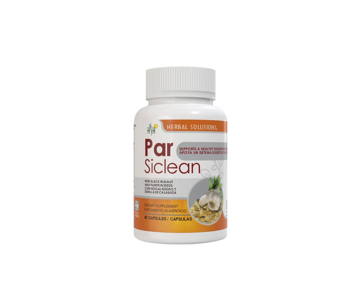 Par Siclean – Digestive Support Cleanse (60 Capsules)  With Black Walnut, Pumpkin Seed, Garlic & Herbal Extracts