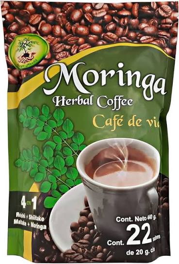 Moringa Herbal Coffee – Café de Vida with Shiitake & Moringa | 22 Sachets (440g)