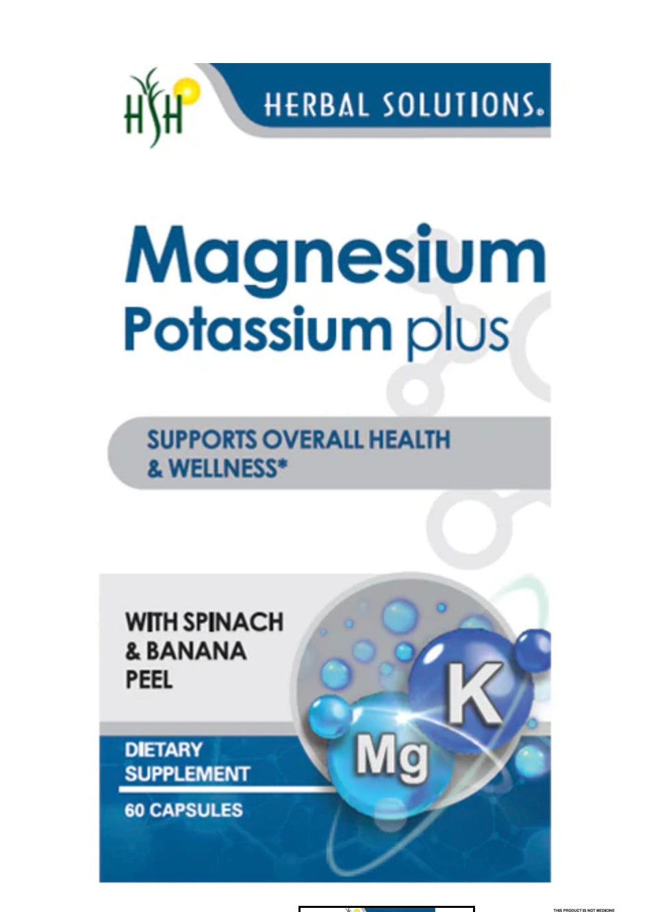 Magnesium + Potassium Plus – Herbal Solutions (60 Capsules)