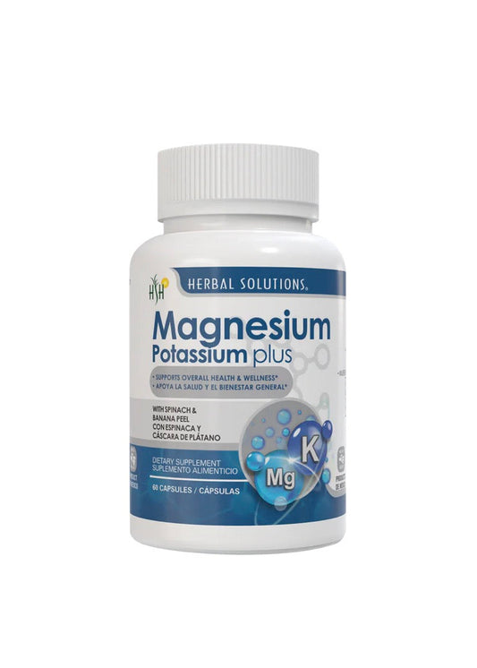 Magnesium + Potassium Plus – Herbal Solutions (60 Capsules)
