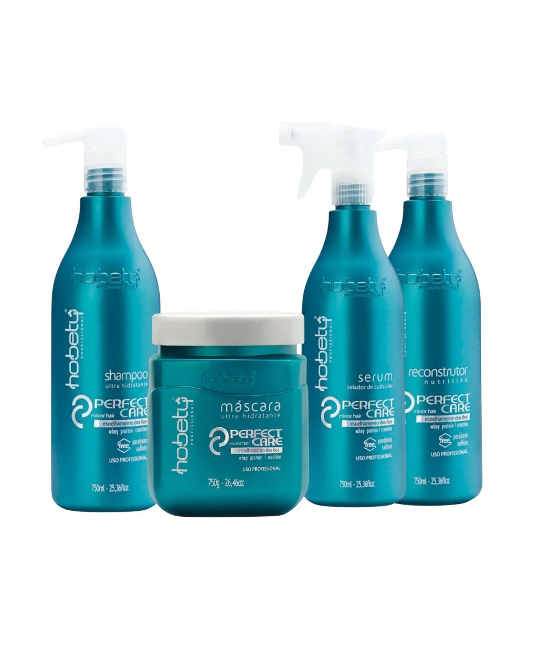 Hobety Perfect Care Hair Reconstruction Set - Mirror Hair Effect, Deep Reconstruction, Protein, Amino Acid Repair