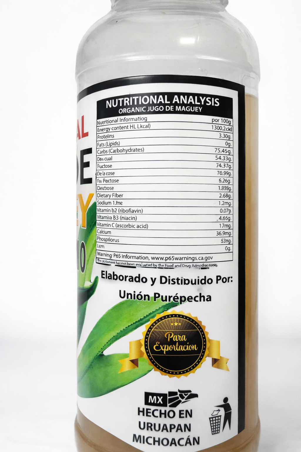 El Original Jugo de Maguey Michoacano – 100% Natural Agave Juice Detox Drink | 1L Bottle