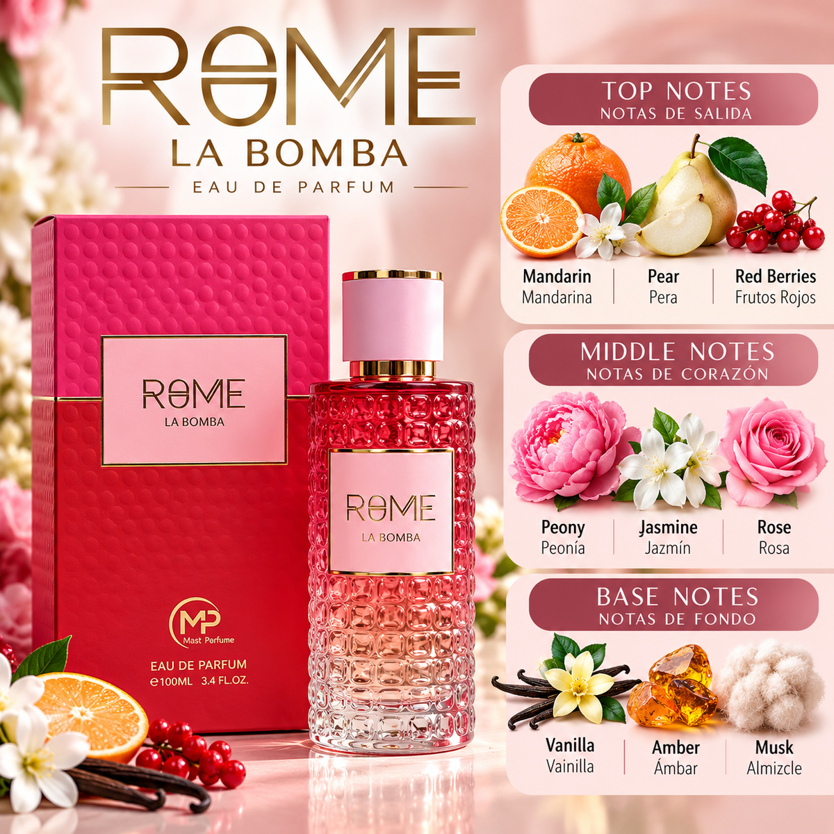 Rome La Bomba by MP Mast Perfume – Women's Eau de Parfum 100ml