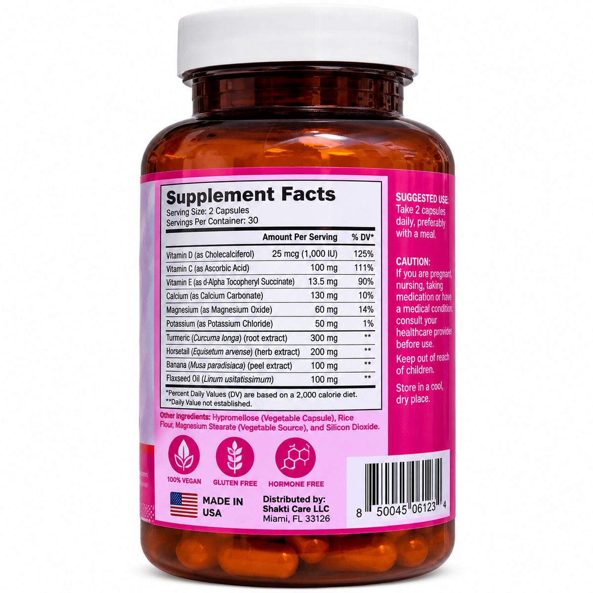 Menopausia Divina by Shakti Care – Women's Menopause Support Supplement, 60 Capsules