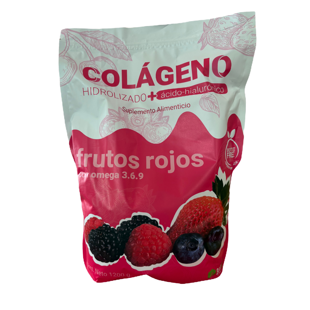Colágeno Hidrolizado + Ácido Hialurónico Sabor Frutos Rojos image 0