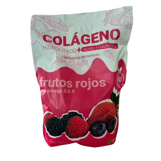 Colágeno Hidrolizado + Ácido Hialurónico Sabor Frutos Rojos image 0