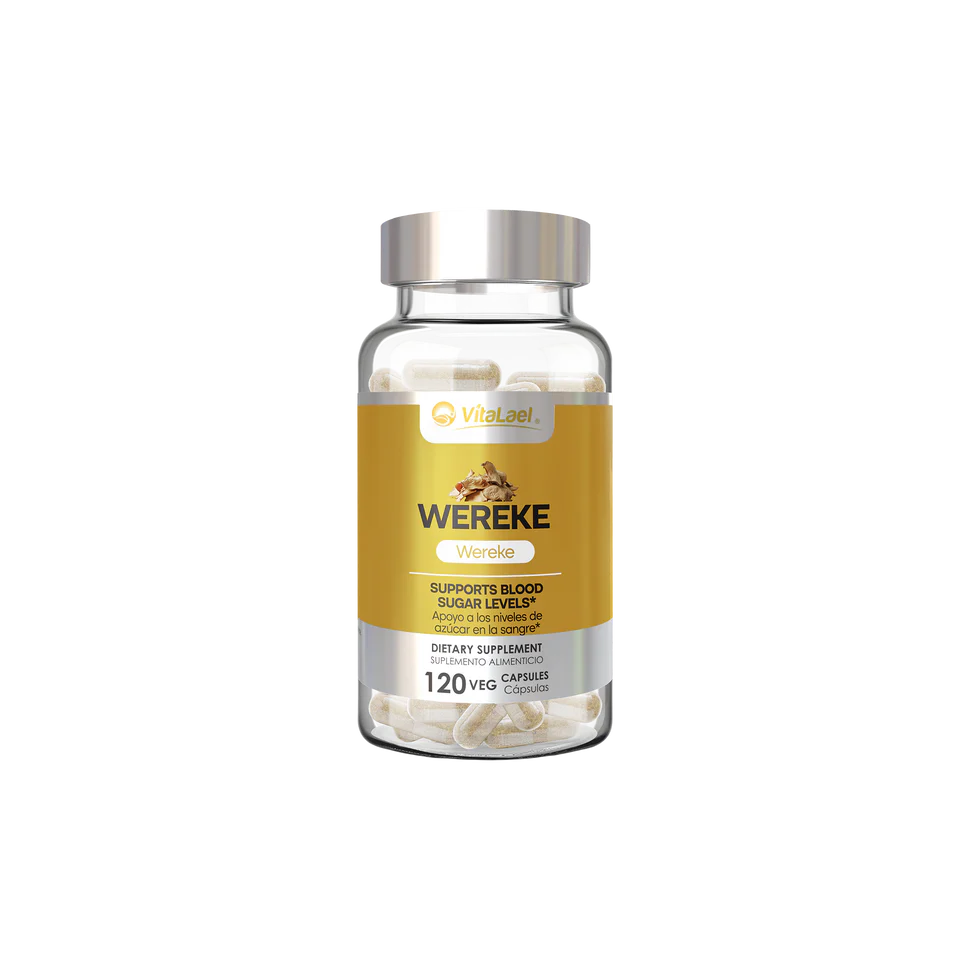 Wereke Herbal Supplement | Plant-Based Metabolic Wellness Support | 120 Capsules
Suplemento Herbal de Wereke | Apoyo Natural al Bienestar Metabólico | 120 Cápsulas
